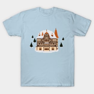 Villa Cassel Swiss Castle pixel art T-Shirt